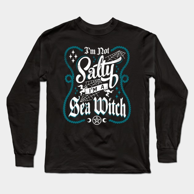 Salty Witch - Funny Goth Long Sleeve T-Shirt by Nemons
